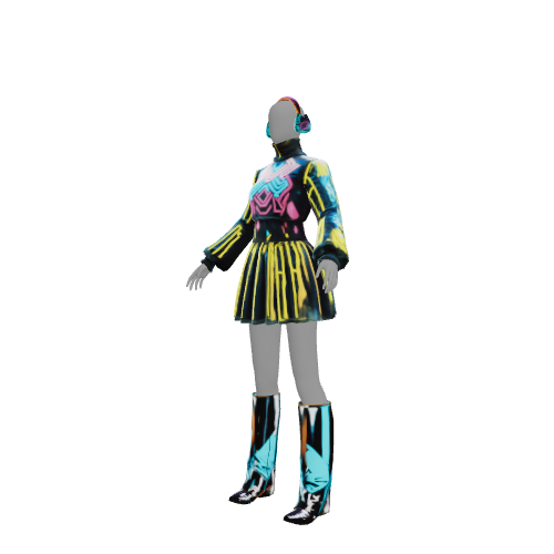 Outfit: Cyberpun style