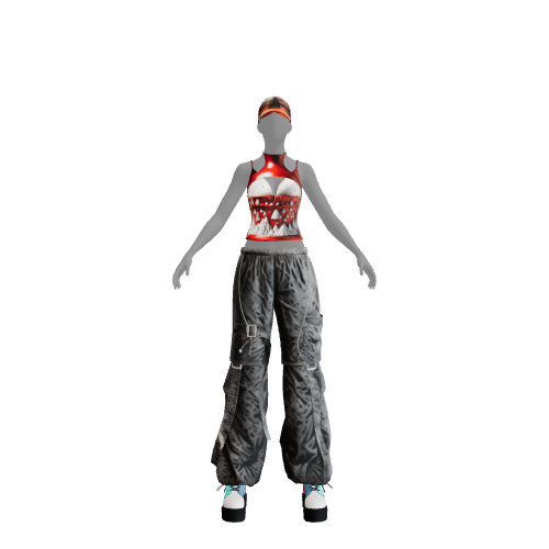 Outfit: cute red and black