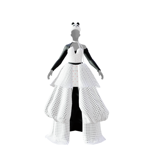 Outfit: black N white