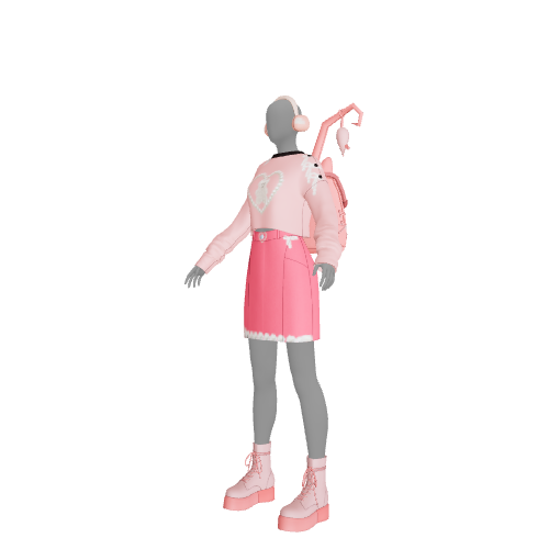 Outfit: pink teddy love 2