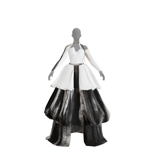 Outfit: White n Black Queen
