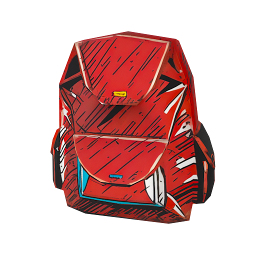 Design Pink and red Backpac