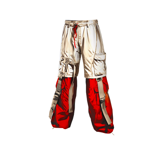 Design RED CARGO PANTS
