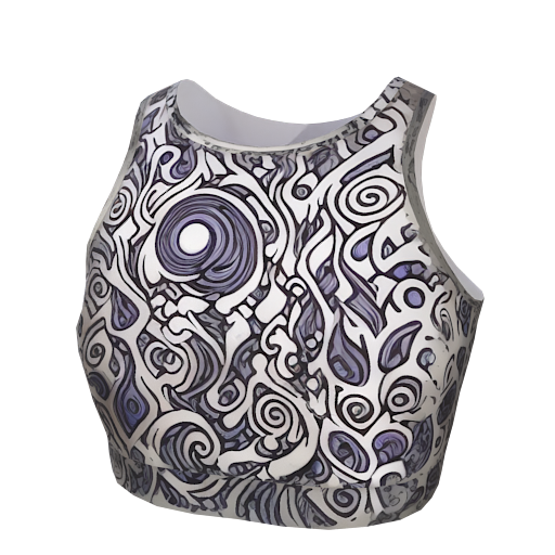 Design purple y2k tank top