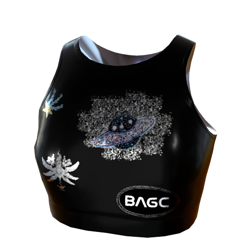 Design black tank top