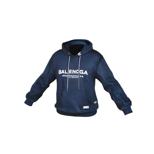 design -  navy blue hoodie wi by momo