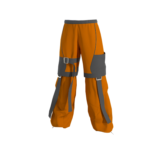 Design Orange vivid pants