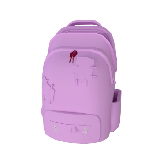 Design pink backpack