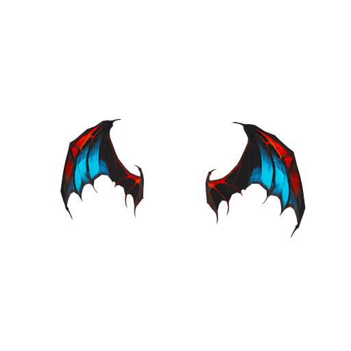 Design Dark Demon Head Wing