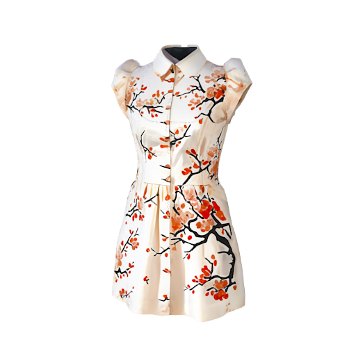 Design cherry blossoms on d