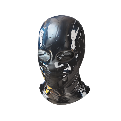 Design black latex hat of D