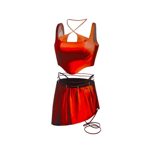 design - kpop red dress by hafosati