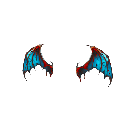 Design blue and red wings