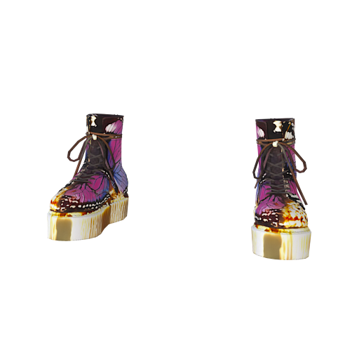 Design purple butterfly