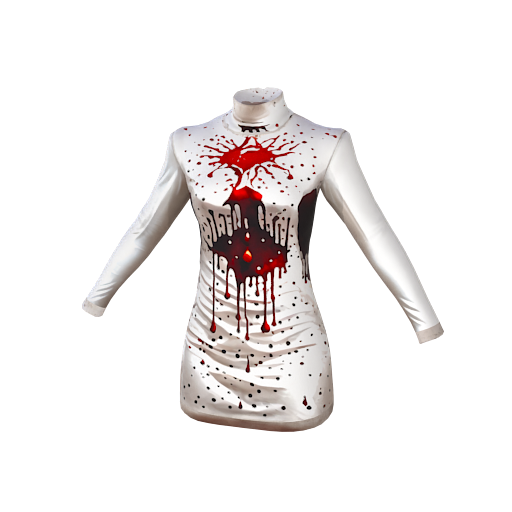 Design full white dress on 