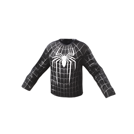 Design black spider man sui
