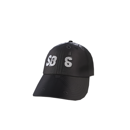 Design 검정색 베이스볼 캡 전체적으로 무광에