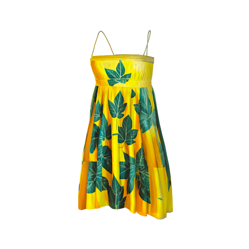 design - a bright yellow dres by HEXA