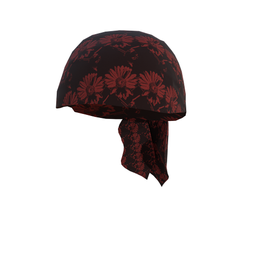 design - Red Flower Headscarf by AryaNouri