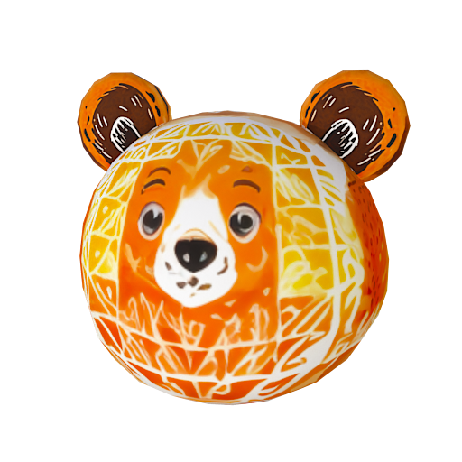 Design a normal cute bear h