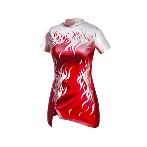 design-short pink fire dres by foxysplaymate