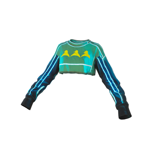Design Neon Blue Retro styl