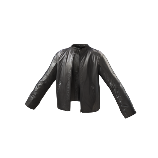 Design Black leathered coat