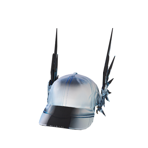 design - White baseball cap w by titan