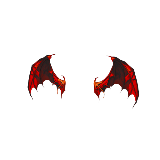 Design red demon wings