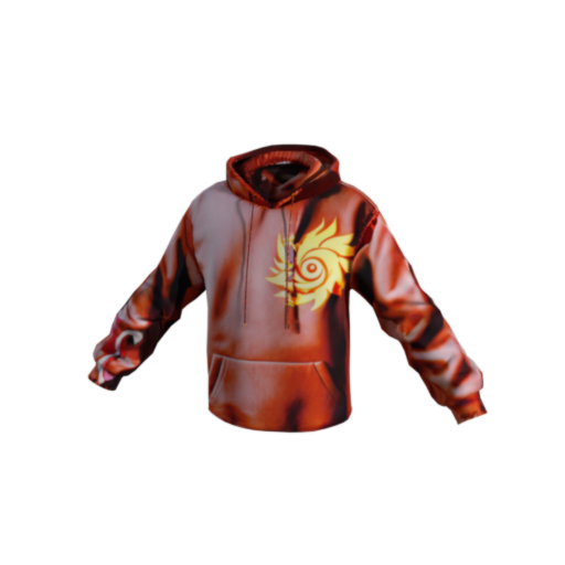 Design red aura hoodie