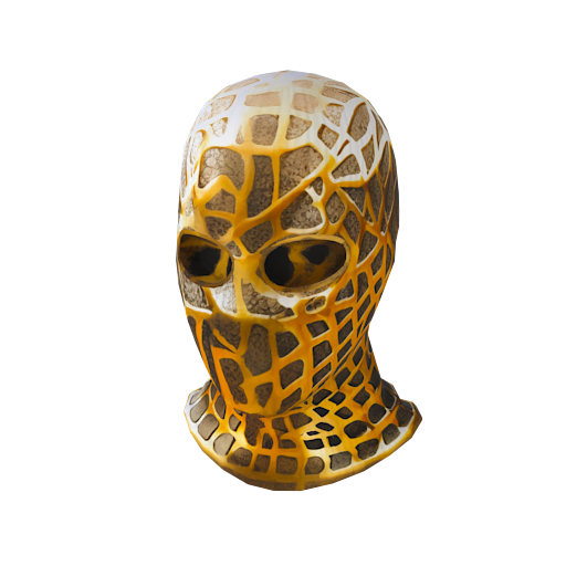 Design gold balaclava mask 