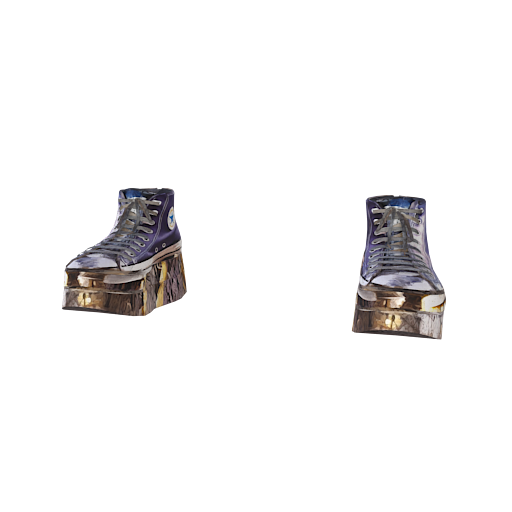 Design purple y2k high top 