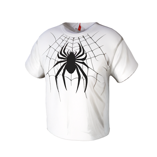 Design white spider tshirt