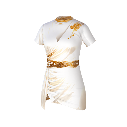 design - White wrap dress by RIZZIEEE