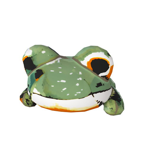 Design a cute frog which is