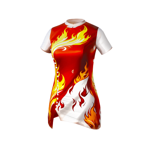 Design fire themed dress ma