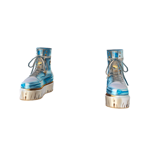 Design Soft blue shoes 