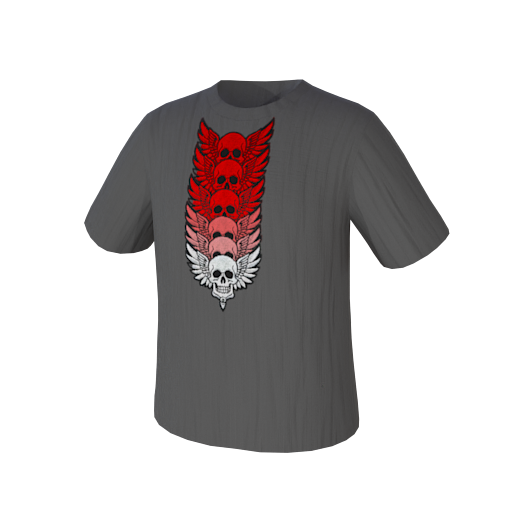 design - red skull by love