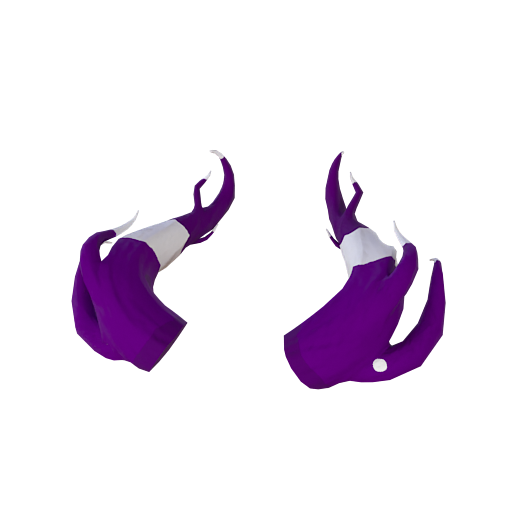 Design Purple White Horns