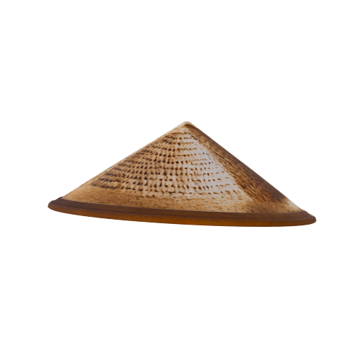 Design hat made up of straw