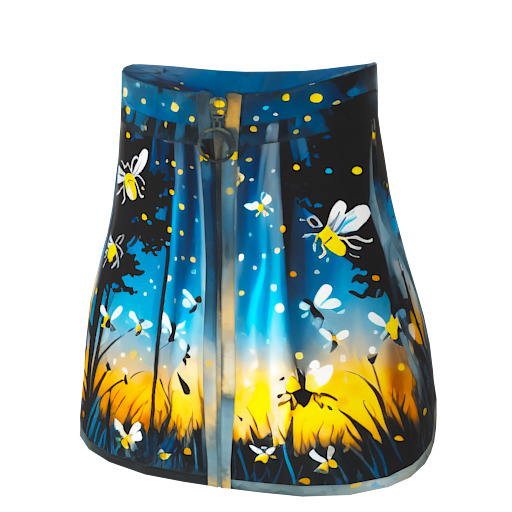 Design fireflies themed cut