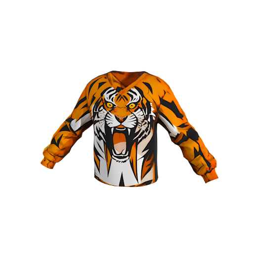 Design realistic tiger face