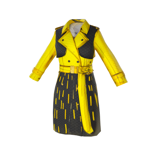 Design Yellow Trench Coat
