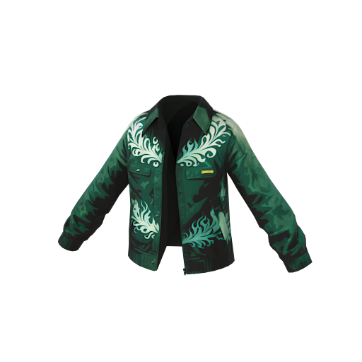 Design green flames moving 