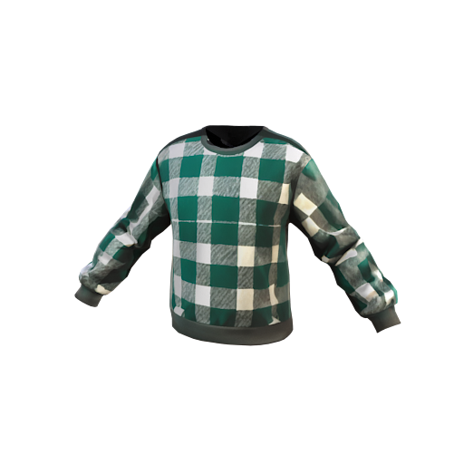 Design green check shirt