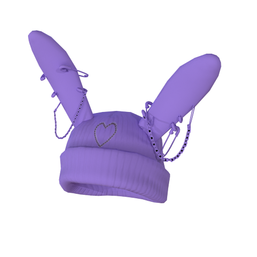 Design Bunny Purple Beanie