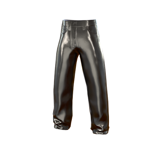 Design Metal Silver Pants