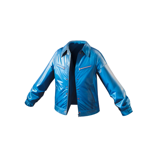 Design blue metalik jacket