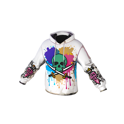 design - white hoodie with a  by momo