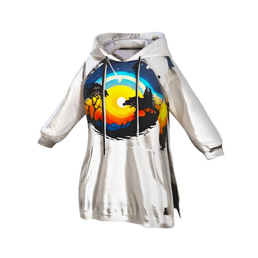 Design hoodie dress with lo